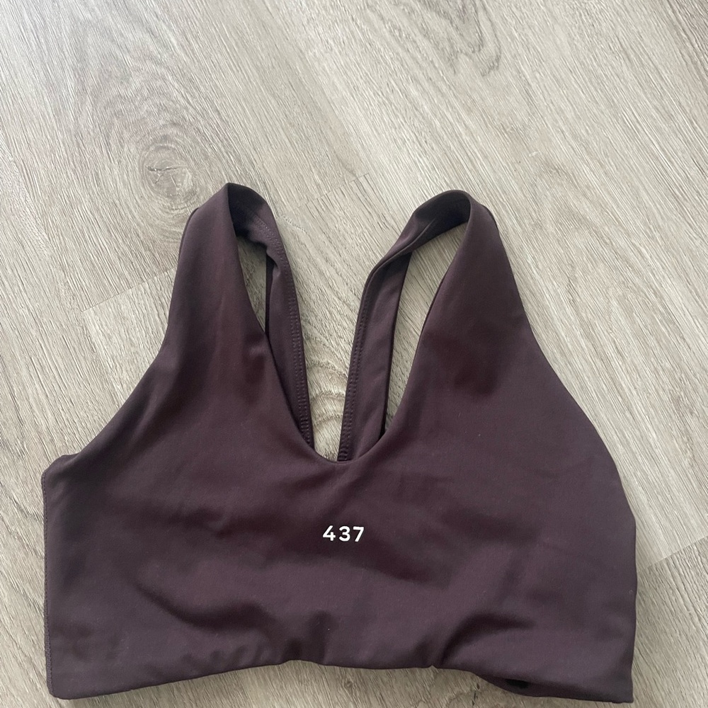 437 Women's Dark Brown Sports Bra